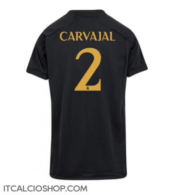 Real Madrid Daniel Carvajal #2 Terza Maglia Femmina 2023-24 Manica Corta